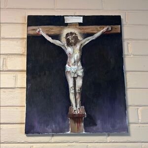 Crucifixion Painting on Canvas